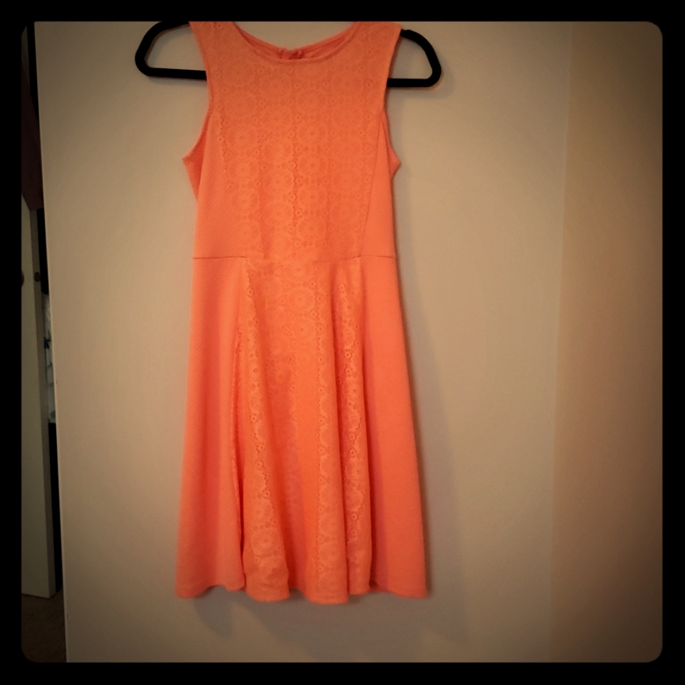 Orange spring dress
